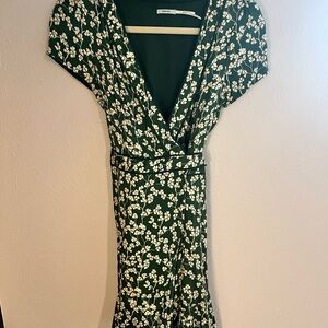 St Pattys Green Wrap Dress